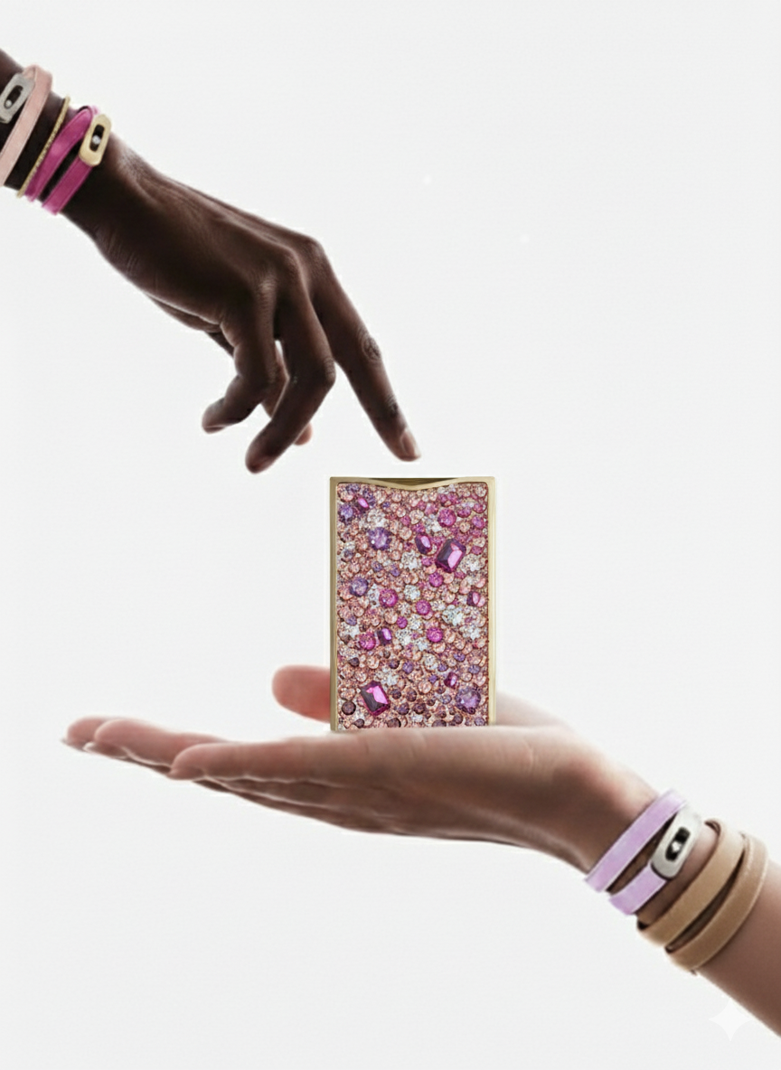 image of a leather-bound journal with decorative stitching